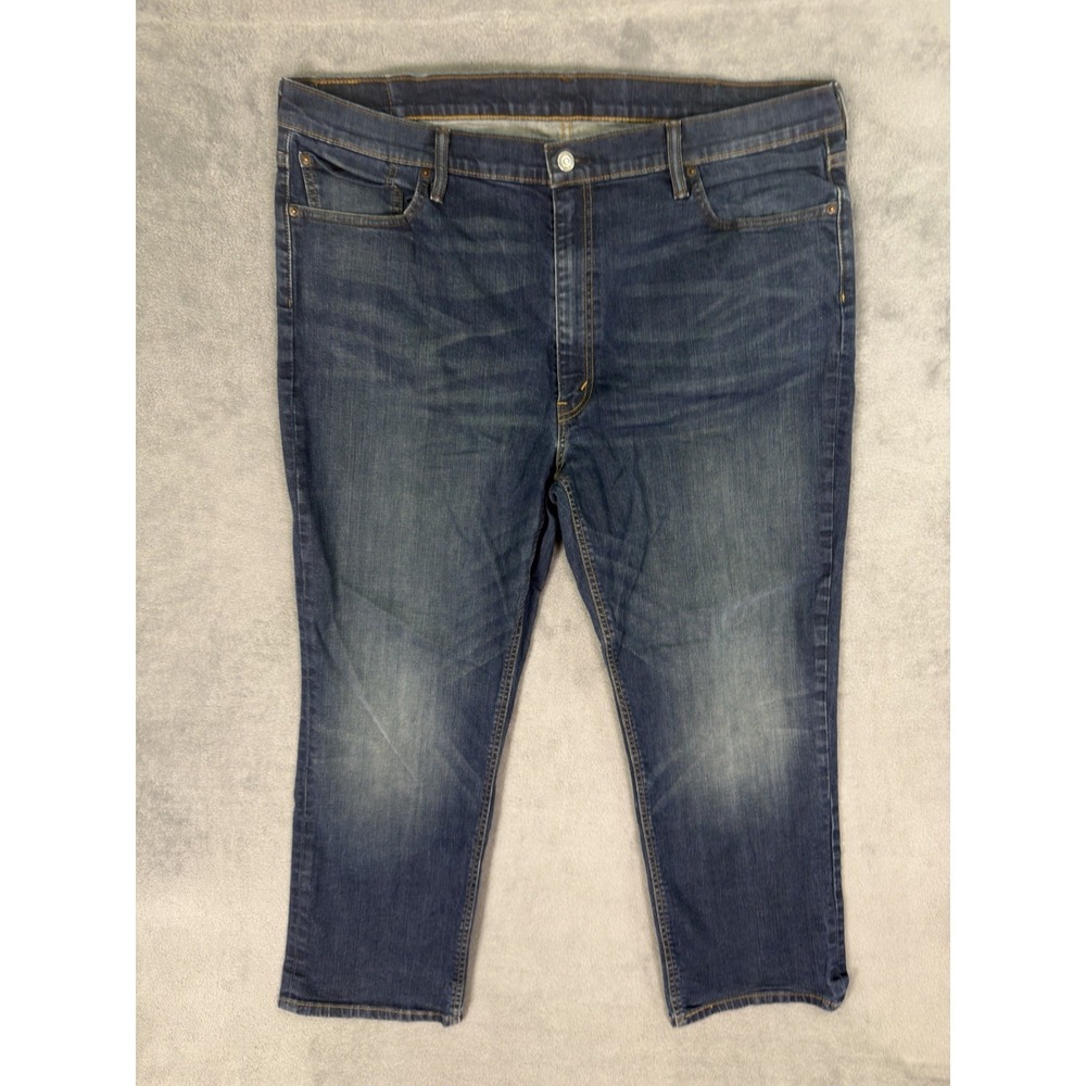Levis 541 Jeans Mens 42x30 Blue Straight Dark Wash Denim Athletic Mid Rise